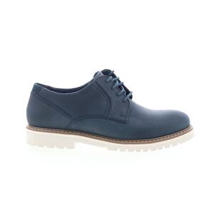 Rockport Mens Maverick Plain Toe Oxford Blue Shoes (NWT)